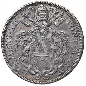 Clemente XII (1730-1740) Mezza piastra An. V - Mun…