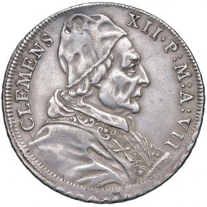 Clemente XII (1730-1740) Mezza piastra 1736 An. VI…