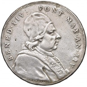 Benedetto XIV (1740-1758) Scudo 1753 An. XIV - Mun…