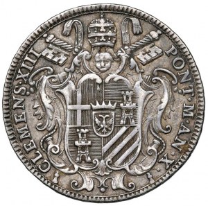 Clemente XIII (1758-1769) Testone 1767 An. X - Mun…