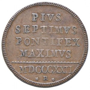 Pio VII (1800-1823) Mezzo baiocco 1822 An. XXII - …