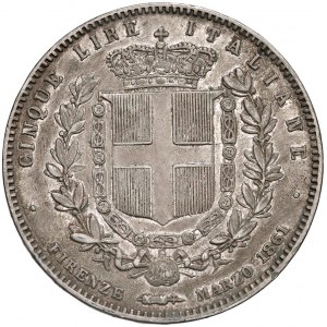 Vittorio Emanuele II (1861-1878) 5 Lire 1861 F - N…