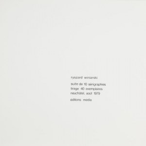 Ryszard Winiarski (1936 Lwów - 2006 Warszawa), Teka serigrafii 1978/1979