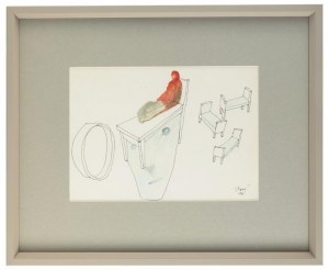 Stasys Eidrigevicius (ur. 1949 Mediniškiai/Litwa), Bez tytułu,1995