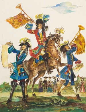 Jan Marcin Szancer (1902 Kraków-1973 Warszawa), Ilustracja do bajki Kopciuszek Zofii Szancerowej
