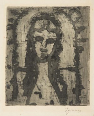 Tymon Niesiołowski (1882 Lwów-1965 Toruń), Głowa dziewczyny, ok. 1962