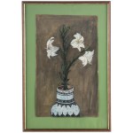 Danuta Leszczyńska-Kluza (1926 Przemyśl - 2019), Flowers, 1956.