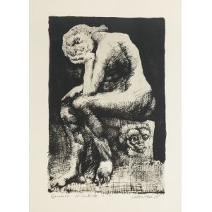 Jan Lebenstein (1930 Brest Litovsk - 1999 Cracovie), Figure, du portfolio Carnet Incomplet, 1966