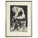Jan Lebenstein (1930 Brest Litovsk - 1999 Cracovie), Figure, du portfolio Carnet Incomplet, 1966