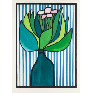 Jan Lenica (1928 Poznań - 2001 Berlin), Fleurs dans un vase
