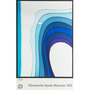 Jan Lenica (1928 Poznań - 2001 Berlin), affiche pour Olympische Spiele Munchen 1972