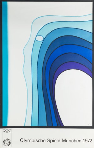 Jan Lenica (1928 Poznań - 2001 Berlin), Plakat Olympische Spiele Munchen 1972