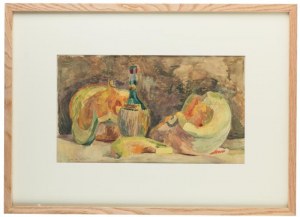 Hanna Żuławska (1908 Warszawa - 1988 tamże), Martwa natura z dynią