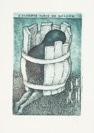 Stasys Eidrigevicius (ur. 1949 Mediniškiai/Litwa), Exlibris Joris de Belder