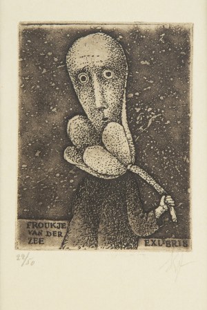 Stasys Eidrigevicius (ur. 1949 Mediniškiai/Litwa), Exlibris Froukje van der Zee