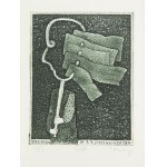 Stasys Eidrigevicius (ur. 1949 Mediniškiai/Litwa), Exlibris P.J.J.Peijnenburg, 1983