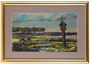 Wiktor Zin (1925 Hrubieszów - 2007 Rzeszów), Kaczeńce w Dubience, 1989 r.