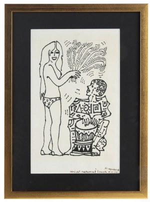 Jan Młodożeniec (1929 Warszawa - 2000 tamże), Zamiast czerwonej lampki, 1988