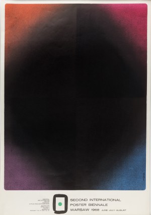 Waldemar Świerzy (1931 Katowice-2013 Warszawa), Plakat Międzynarodowego Biennale Plakatu w Warszawie, 1968 r.
