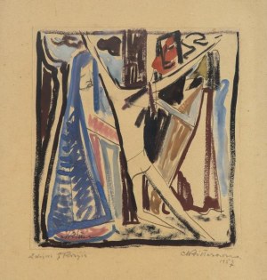 Maria Ritter (1899 Nowy Sącz - 1976 tamże), Zdjęcie z krzyża, 1957