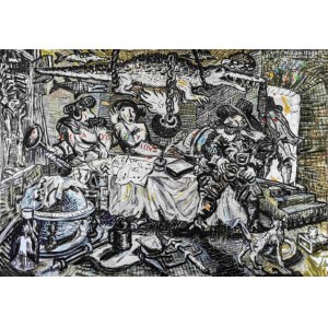 Stanisław Młodożeniec, Hudibras first adventure d’apres William Hogarth, 2023