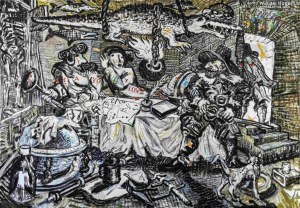 Stanisław Młodożeniec, Hudibras first adventure d’apres William Hogarth, 2023