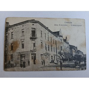 POSTCARD TARNÓW, KRAKOWSKA STREET, PRE-WAR, STAMP