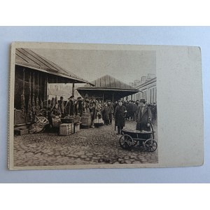 POSTCARD WILNO, WILNA, MARKET, PRE-WAR