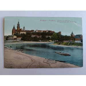 POSTCARD KRAKOW, KRAKAU, WAWEL CASTLE, PRE-WAR