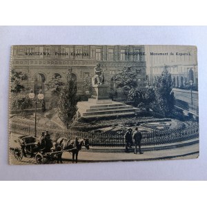 POSTCARD WARSAW, KOPERNIK MONUMENT, PRE-WAR