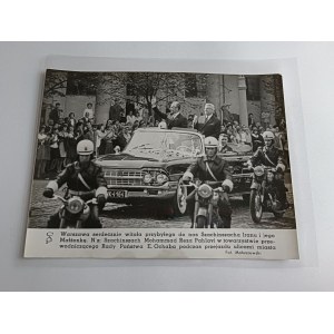 Fotograf Matuszewski CAF, Warszawa Szachinszach Mohamed Reza Pahlavi Edward Ochab