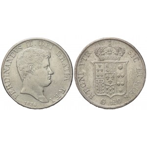 NAPOLI. Regno delle Due Sicilie. Ferdinando II di Borbone (1830-1859). Piastra da 120 grana 1834. Ag (27,43 g; 37,2 mm)