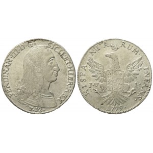 PALERMO. Regno di Sicilia. Ferdinando III di Borbone (1759-1816). 12 tarì 1799. Ag (27,30 g; 38 mm)