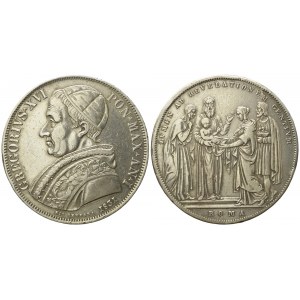 STATO PONTIFICIO. Roma. Gregorio XVI (1831 - 1846). Scudo 1831. Ag (26,38 g; 37,68 mm).