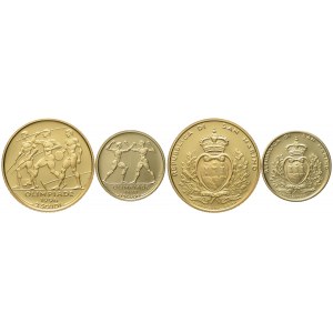 SAN MARINO. 1 e 2 scudi 1996, dittico. Au 900 (9,67 g)