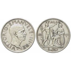 REGNO D'ITALIA. Vittorio Emanuele III (1900-1943). 20 Lire 1928 Littore. Ag (14,85 g; 35 mm)
