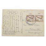Jesse Owens 1936 Olympics Rare postcard - unique!