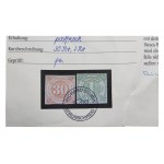 Znaczki 1859 r./1866 r. Kat Mi 25,51 z certyfikatem,