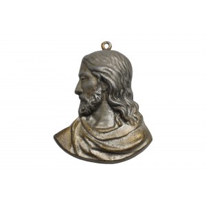 Pre-war Jesus placard - Tin