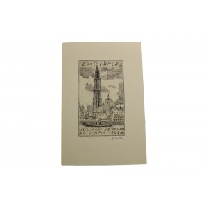 Exlibris - Juliaan Severin Antverpia 1938 r.