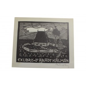 Exlibris - Dr. Arady Kalman / przedwojenny