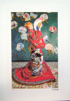 Claude Monet (1840-1926) Camille Monet w stroju japońskim