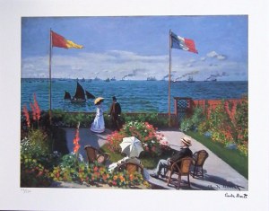Claude Monet (1840-1926) Taras nad morzem w Saint Adresse