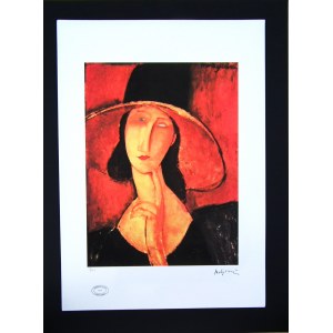 Amedeo MODIGLIANI (1884 - 1920) Jeanne Hebuterne w kapeluszu (1918)