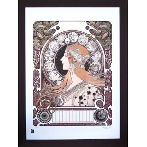 Alfons Maria Mucha (1860 - 1939) z serii: Zodiak 1896