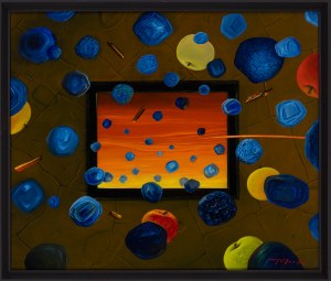 Jan Trojan, Martwa natura z obrazkiem, 1992