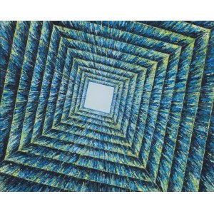 Magdalena Barczyk-Kurus, Universum VI - Pulsujące światło z cyklu Geometria światła, 2024