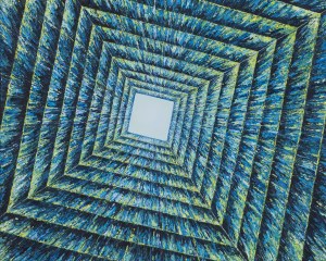 Magdalena Barczyk-Kurus, Universum VI - Pulsujące światło z cyklu Geometria światła, 2024