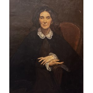 MN (XX w.), Portret Matki Artysty wg. Leona Kaplińskiego (1826-1873)