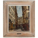 Józef Pankiewicz (1866 Lublin - 1940 Marsylia), Widok rue Bourbon-le-Chateau w Paryżu, 1925 r.